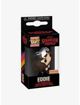 Funko Pocket Pop! Stranger Things Eddie Vinyl Keychain - BoxLunch Exclusive, , hi-res