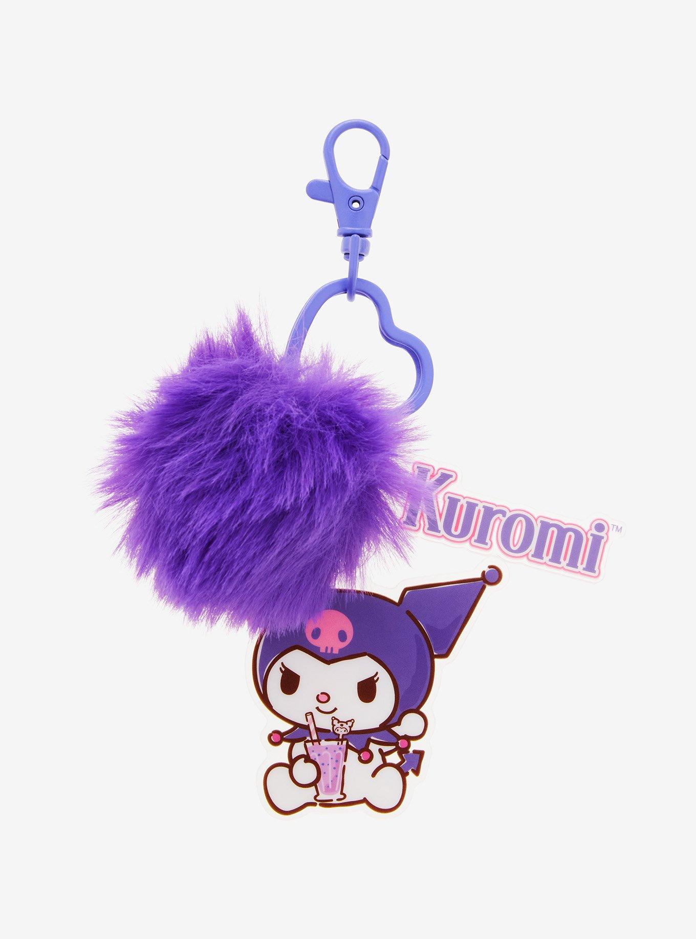 Sanrio Kuromi Pom-Pom Multi-Charm Keychain