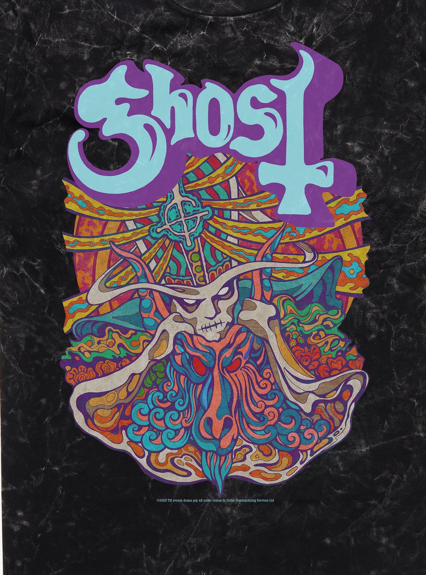 Ghost Seven Inches Of Satanic Panic Mineral Wash T-Shirt, , hi-res