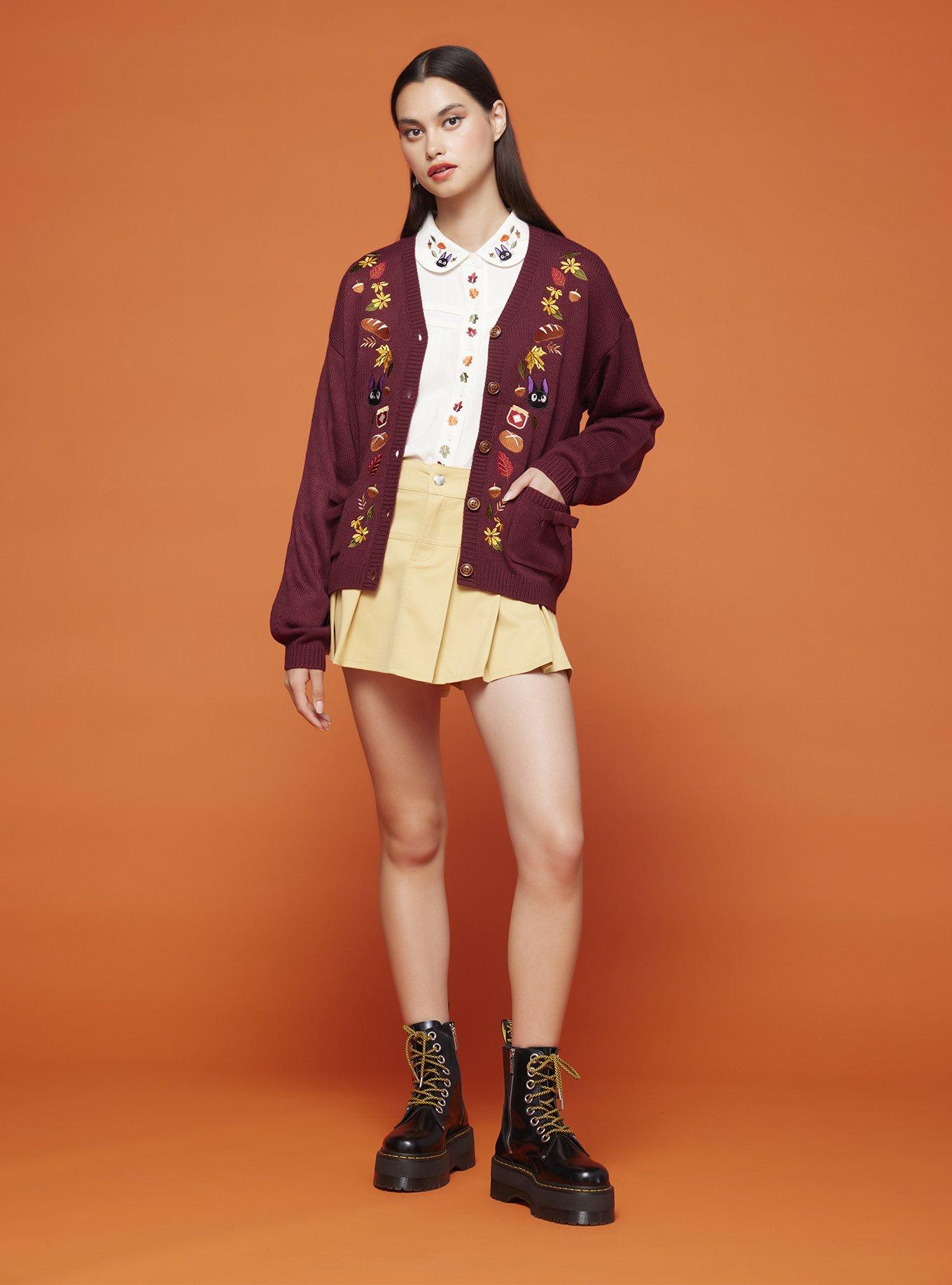 Her Universe Studio Ghibli Kiki's Delivery Service Jiji Autumn Cardigan, MULTI, alternate
