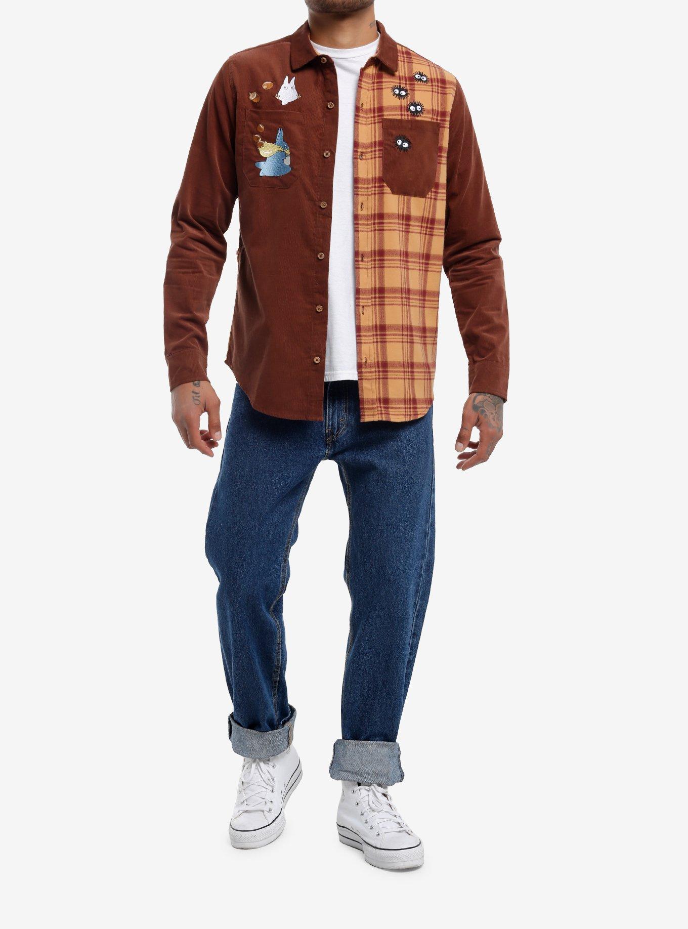 Our Universe Studio Ghibli My Neighbor Totoro Corduroy Split Woven Button-Up, MULTI, alternate