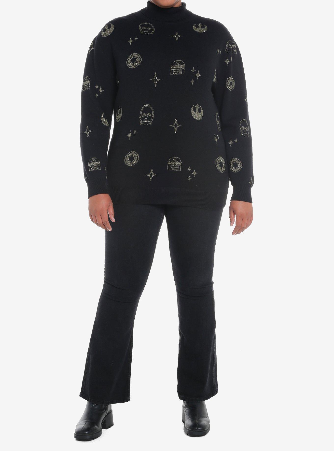 Her Universe Star Wars Icons Mock Neck Sweater Plus Size Her Universe Exclusive, , hi-res