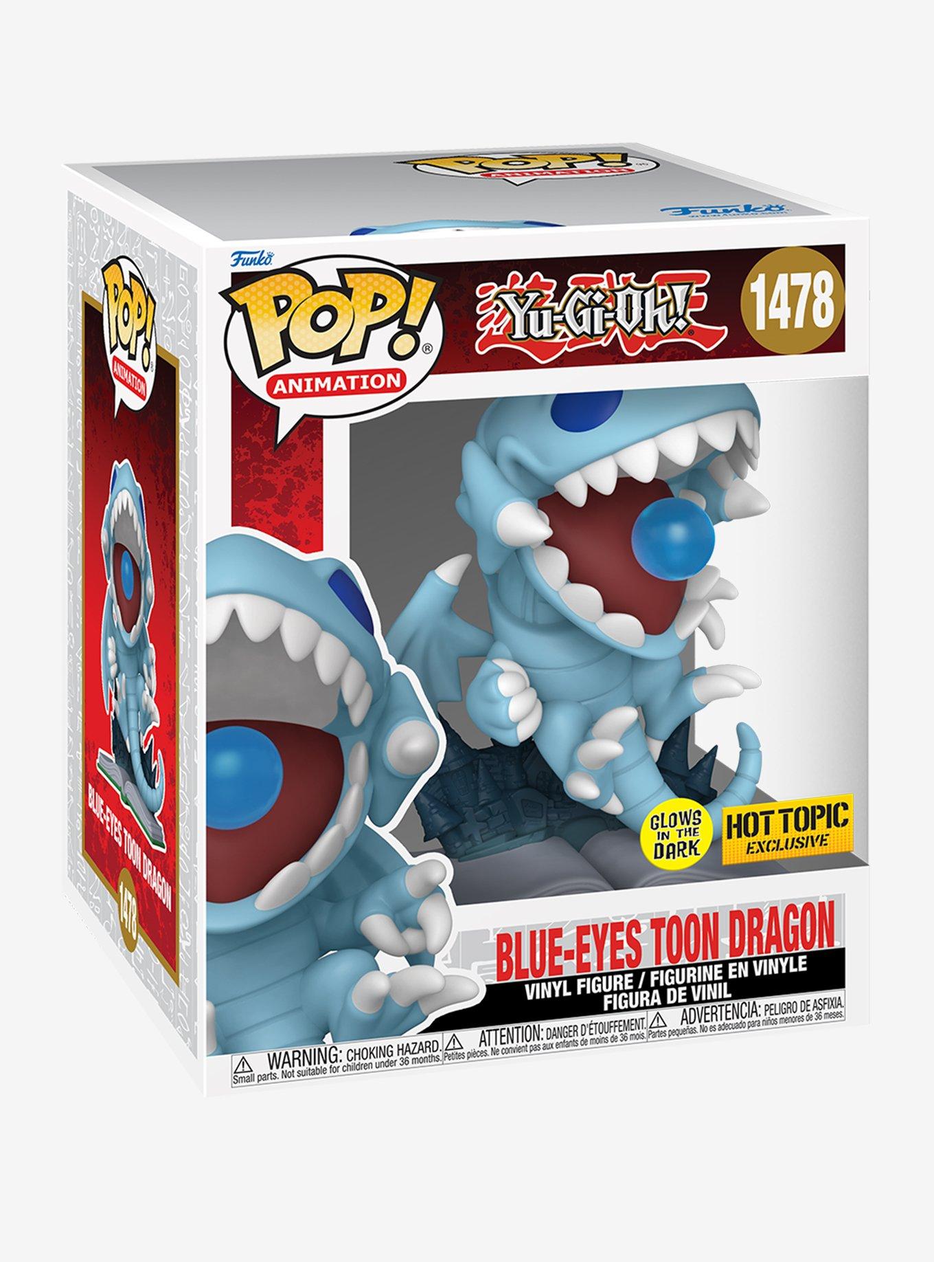 Funko Yu-Gi-Oh! Pop! Animation Blue-Eyes Toon Dragon (Glow In The Dark) Vinyl Figure Hot Topic Exclusive, , alternate