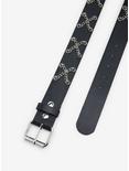 Black & Silver Crisscross Chain Belt, MULTI, alternate
