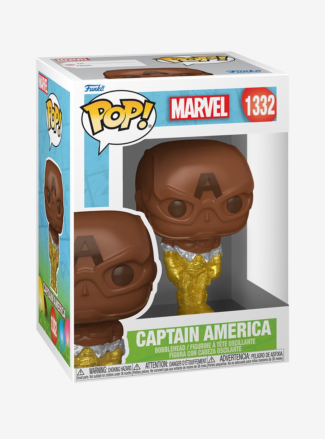 Funko Marvel Pop! Captain America (Chocolate) Vinyl Bobble-Head Figure, , alternate