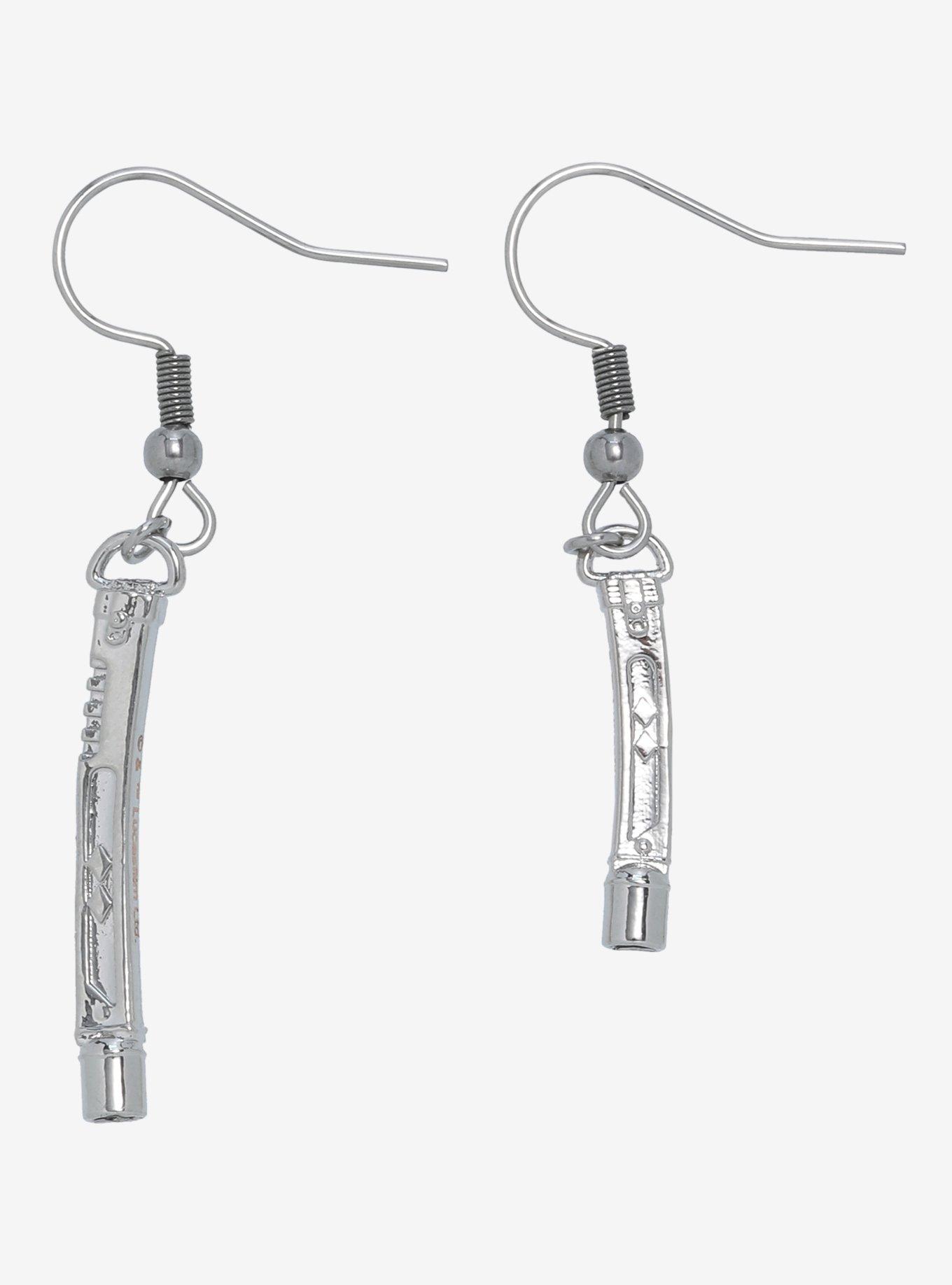 Star Wars Ahsoka Lightsaber Mismatch Drop Earrings, , alternate