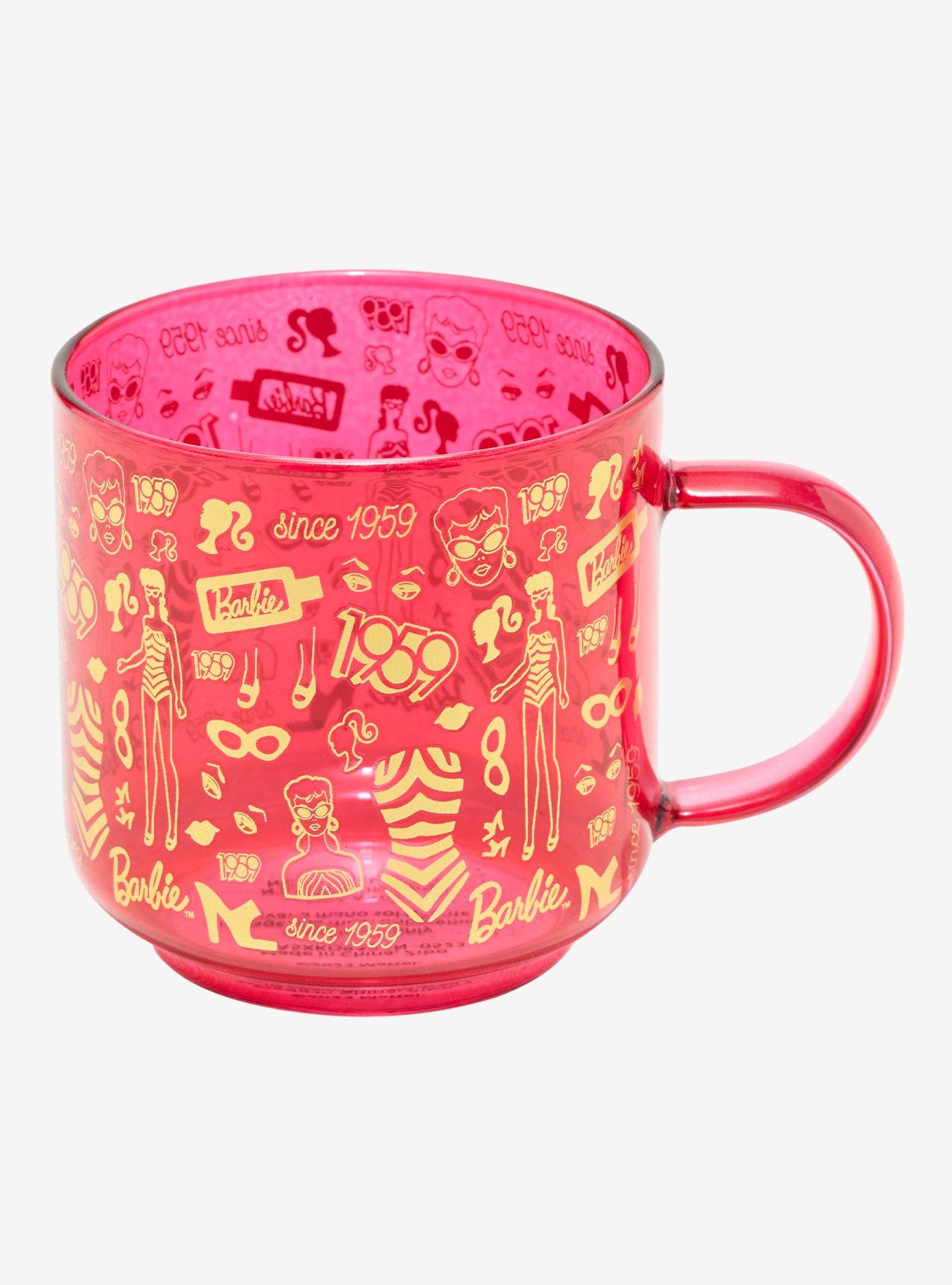 Barbie Hot Pink Icon Glass Mug, , hi-res