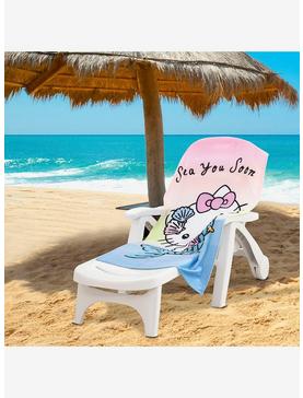 Plus Size Hello Kitty Sea You Soon Beach Towel, , hi-res