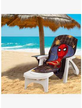 Marvel Spider-Man Gold Spiders Beach Towel, , hi-res