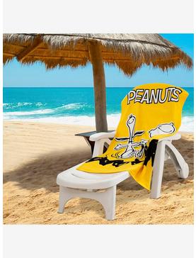 Plus Size Peanuts Charlie Stripe Beach Towel, , hi-res