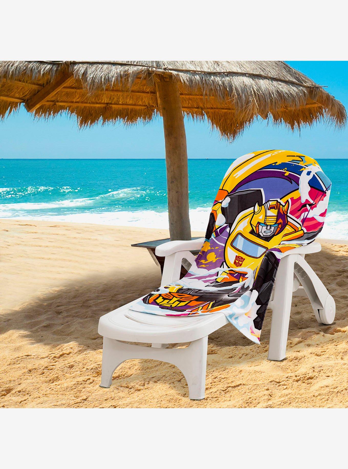 Transformers Neon Smoke Beach Towel