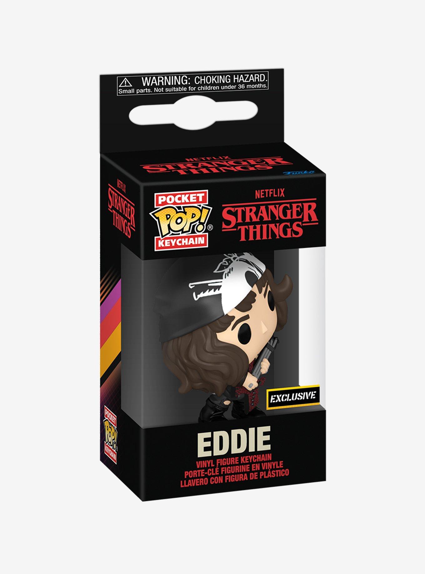 Funko Stranger Things Pocket Pop! Eddie Key Chain Hot Topic Exclusive, , alternate