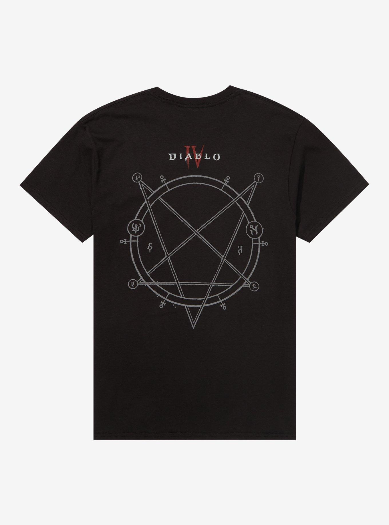 Diablo IV Demon Woman T-Shirt, BLACK, alternate