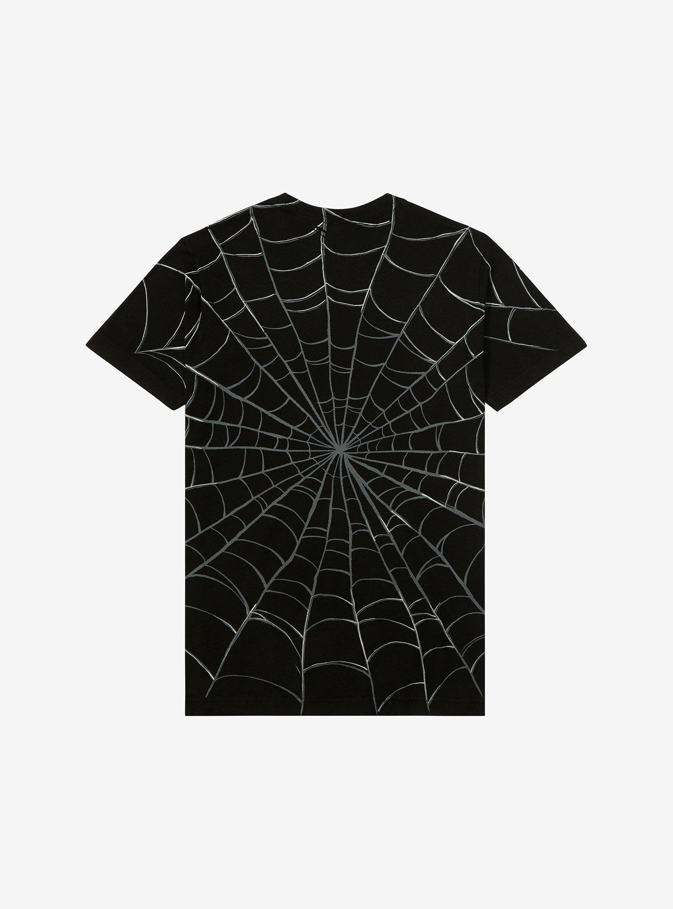 The Nightmare Before Christmas Jack Spiderweb Double-Sided T-Shirt, BLACK, alternate