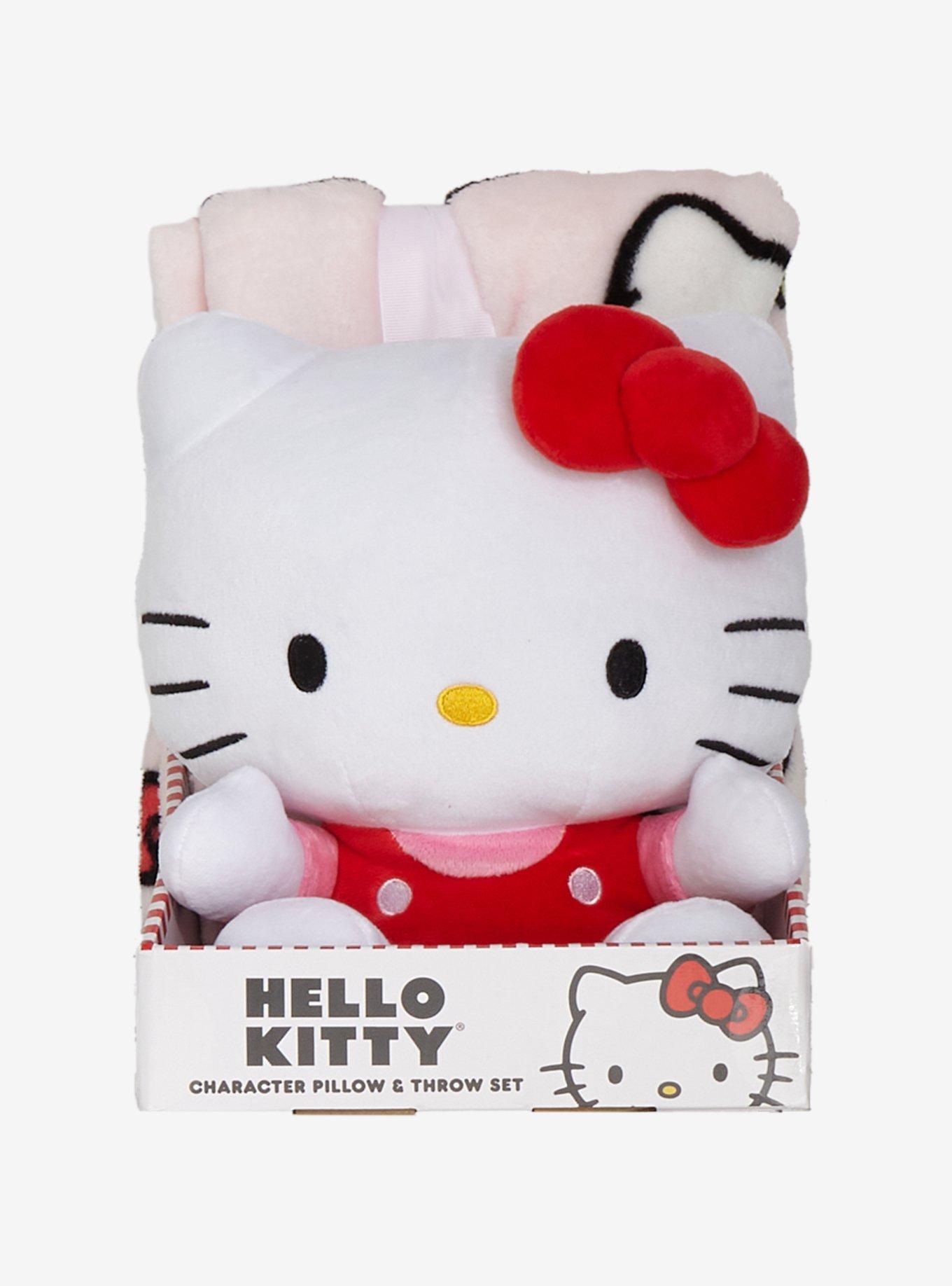 Hello Kitty Strawberry Plush & Throw Blanket Set, , alternate