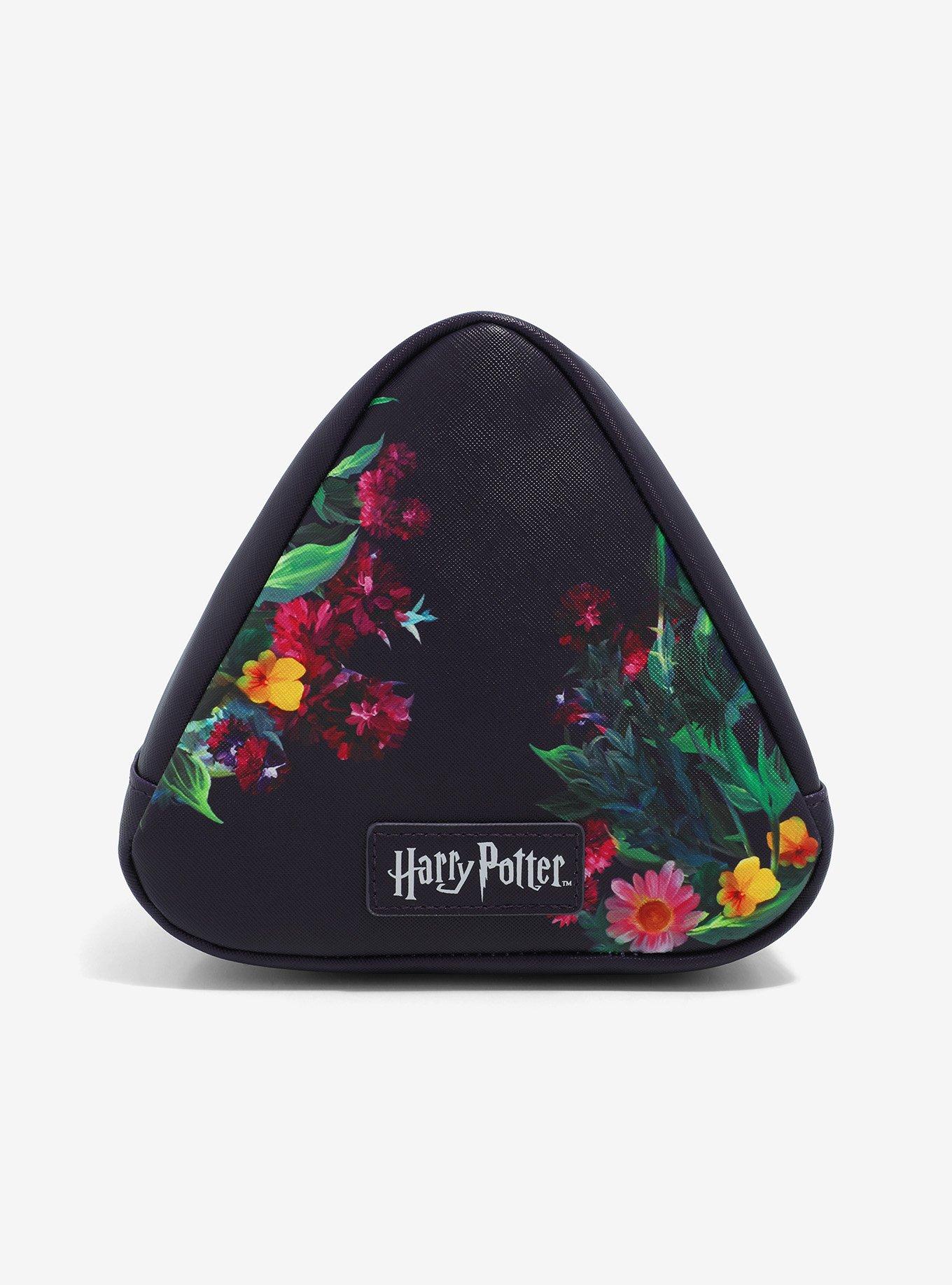 Harry Potter Deathly Hallows Floral Makeup Bag, , alternate