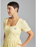 Disney Pixar Up Gingham Houses Button Up Midi Dress - BoxLunch Exclusive, YELLOW, alternate