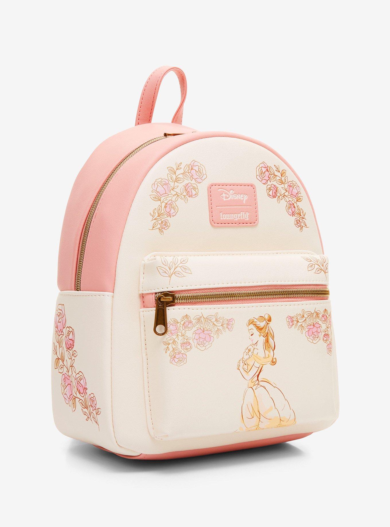 Loungefly Disney Beauty And The Beast Belle & Roses Mini Backpack, , alternate