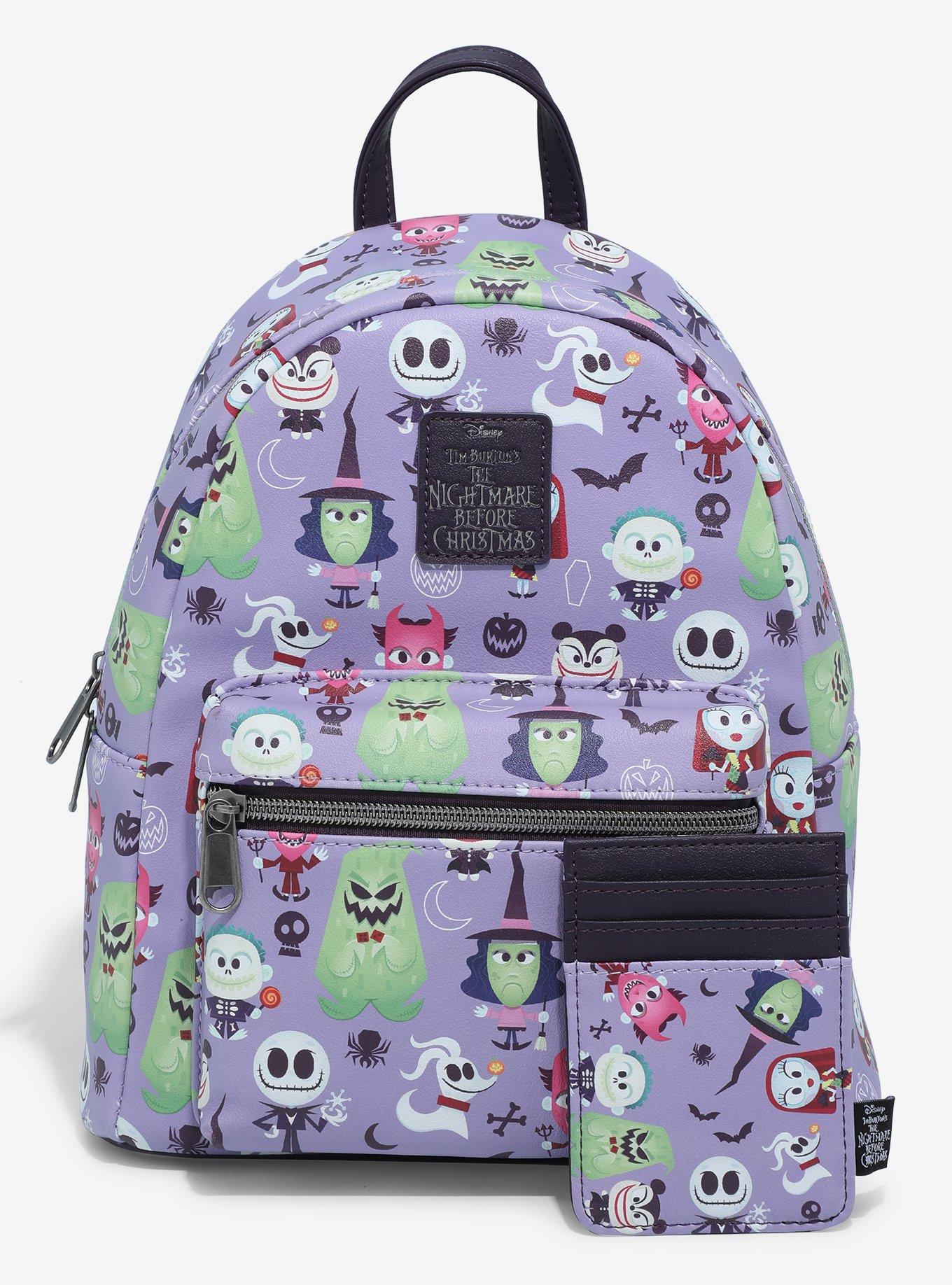 Loungefly The Nightmare Before Christmas Chibi Characters Mini Backpack, , alternate