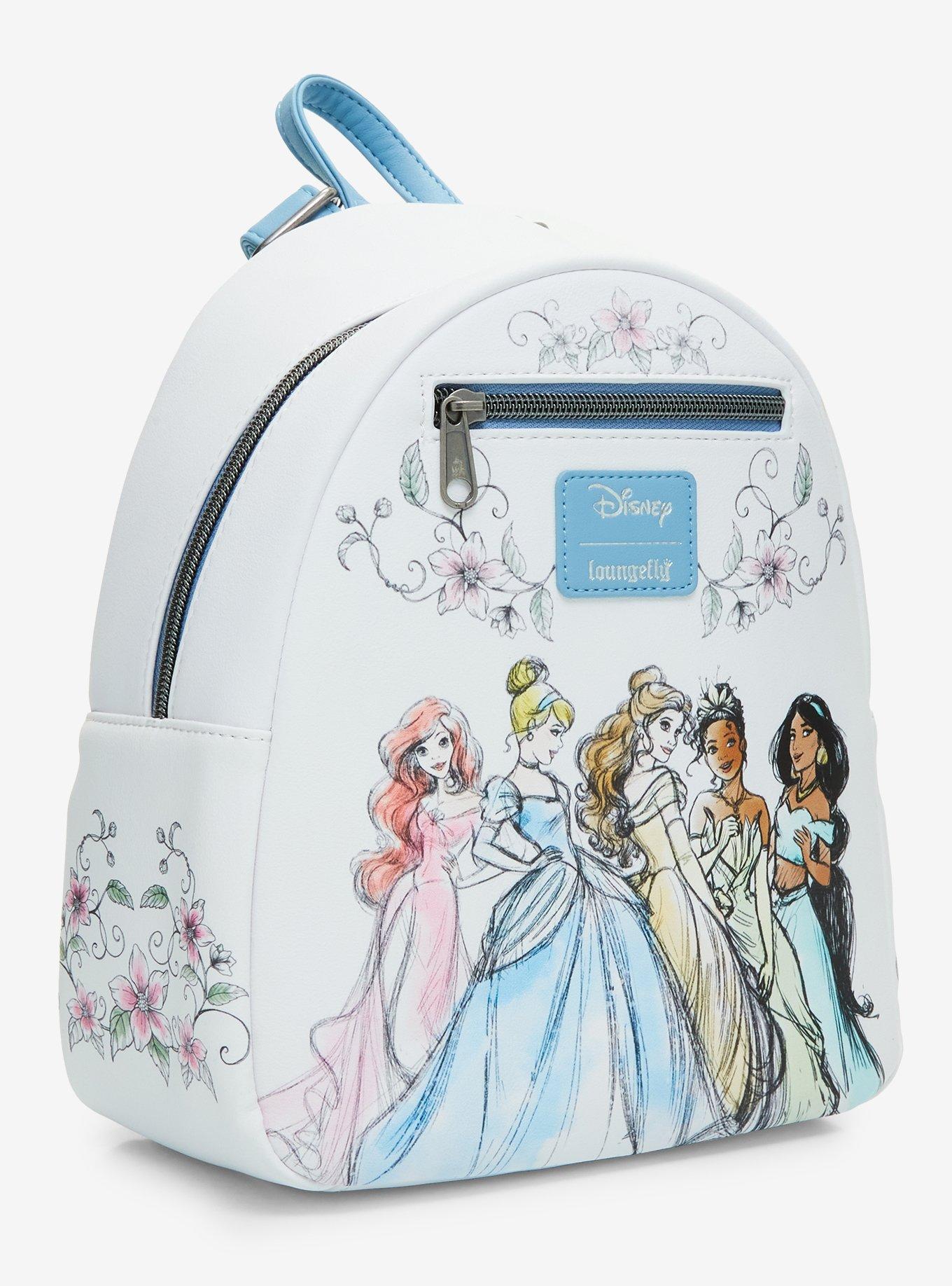 Loungefly Disney Princess Watercolor Portrait Mini Backpack, , alternate