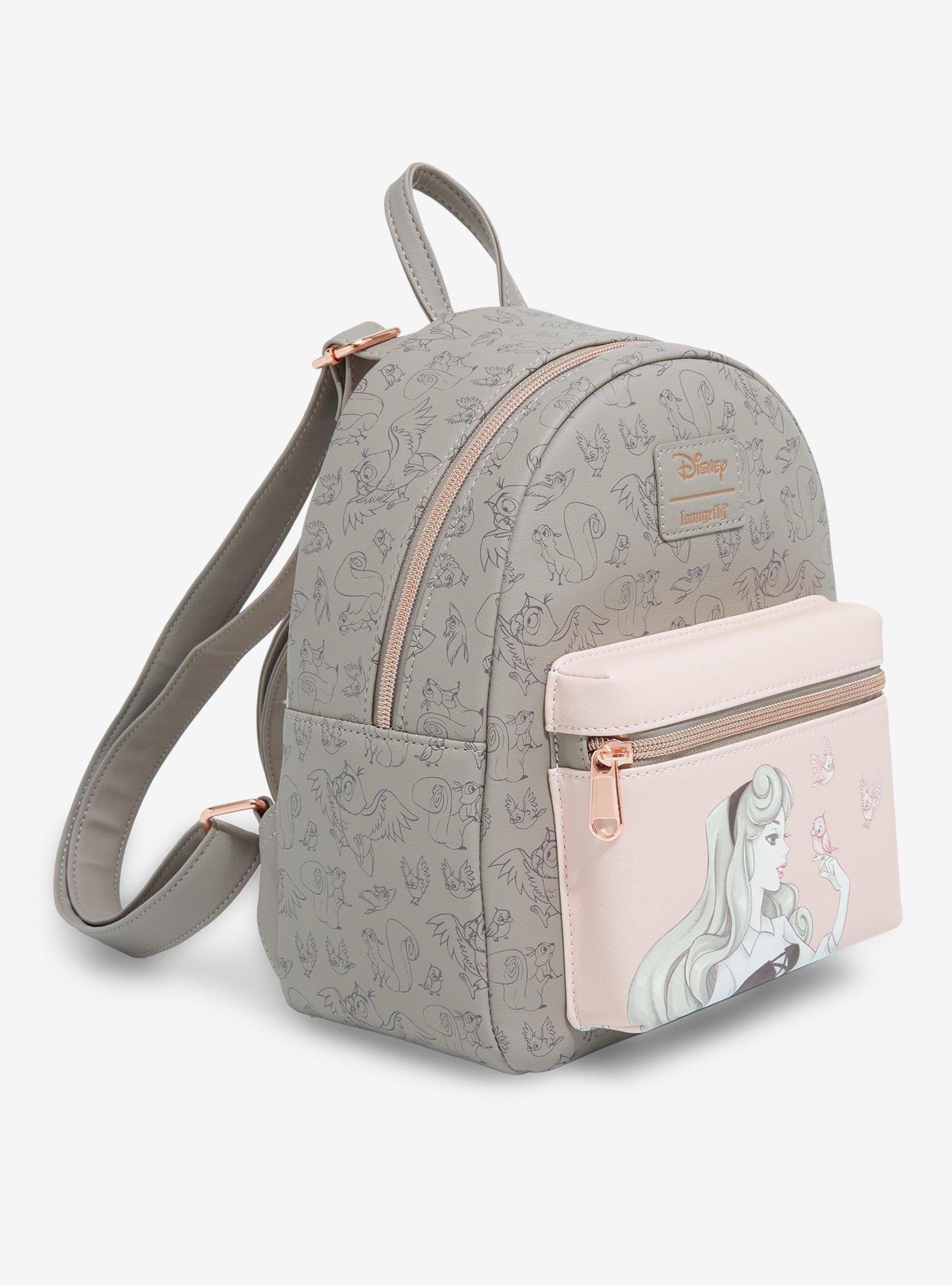 Loungefly Disney Sleeping Beauty Aurora Birds Mini Backpack, , alternate