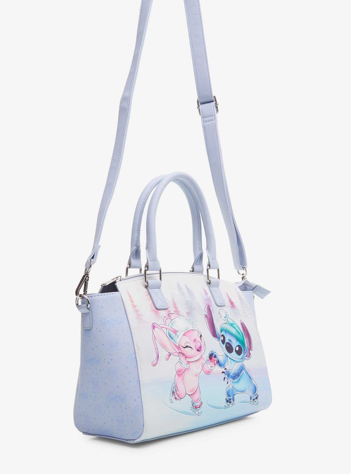 Loungefly Disney Lilo & Stitch Angel & Stitch Ice Skating Satchel Bag, , hi-res