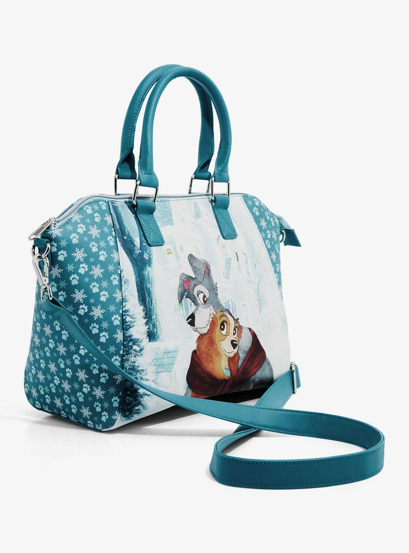 Loungefly Disney Lady And The Tramp Holiday Hug Satchel Bag, , hi-res
