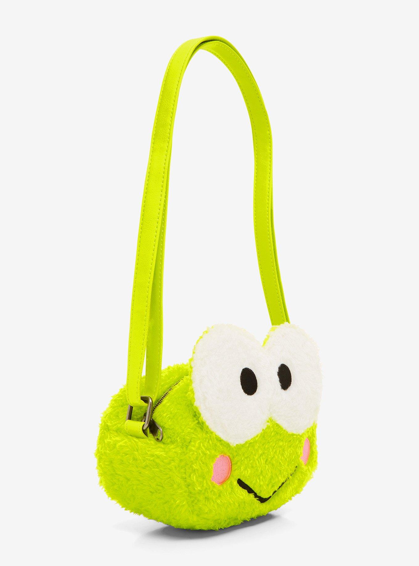 Loungefly Keroppi Plush Figural Crossbody Bag