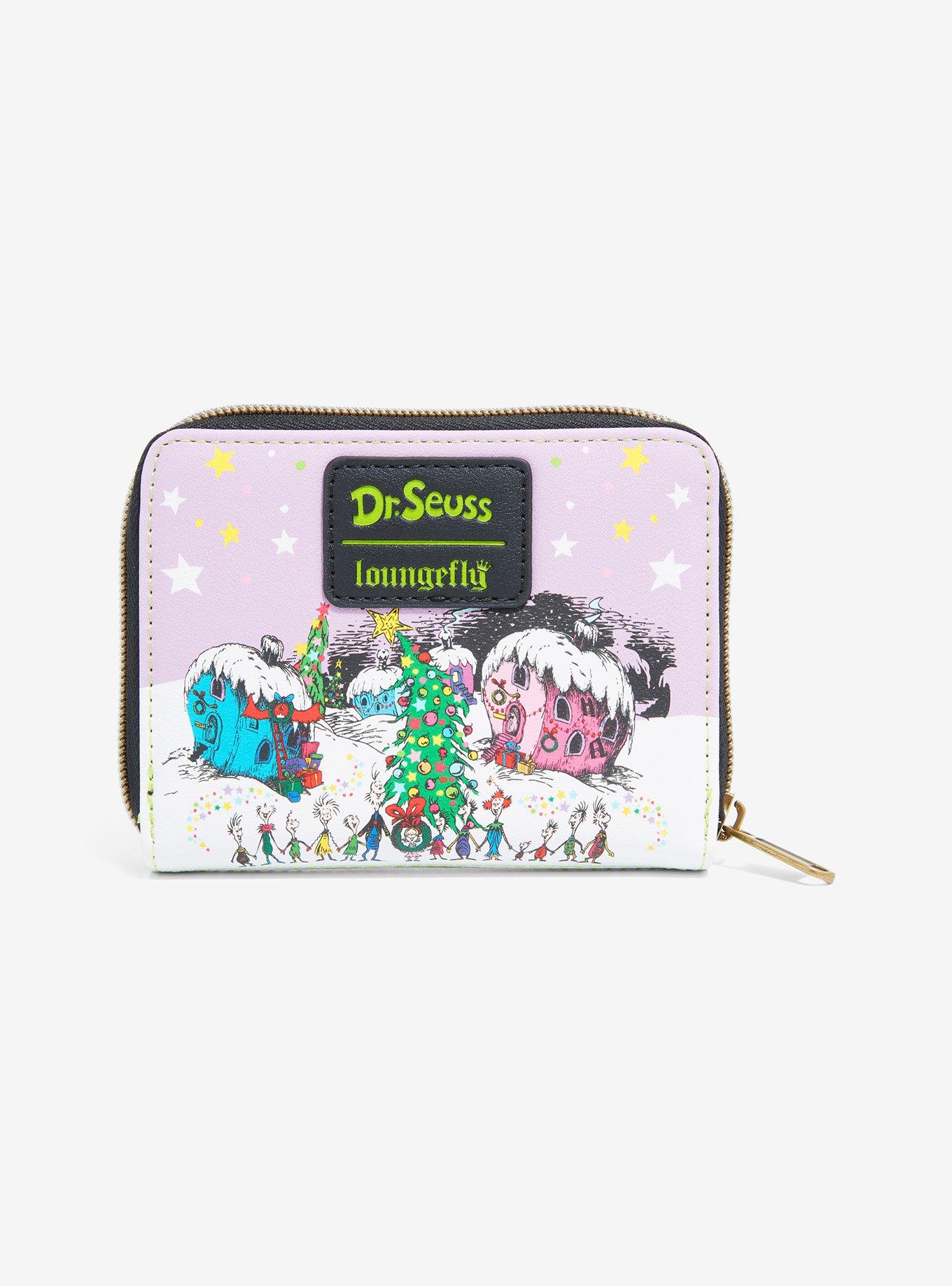 Loungefly How The Grinch Stole Christmas Whoville Mini Zipper Wallet, , alternate