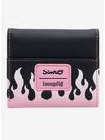 Loungefly My Melody & Kuromi Flame Heart Mini Flap Wallet, , alternate