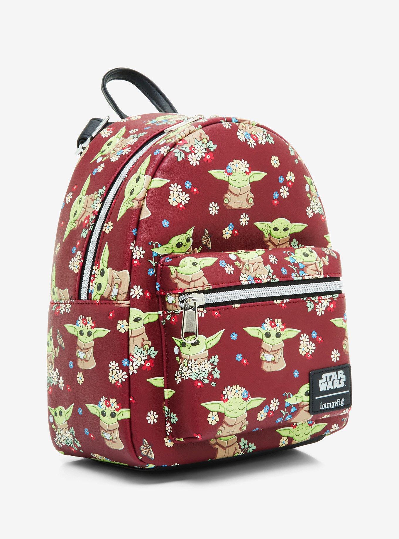 Loungefly Star Wars Grogu & Flowers Mini Backpack, , alternate