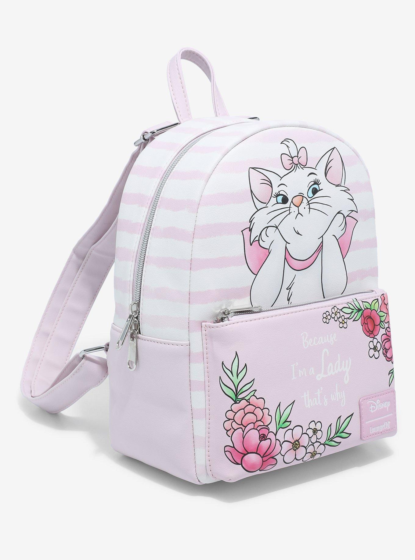 Loungefly Disney The Aristocats Marie Stripe Mini Backpack, , alternate