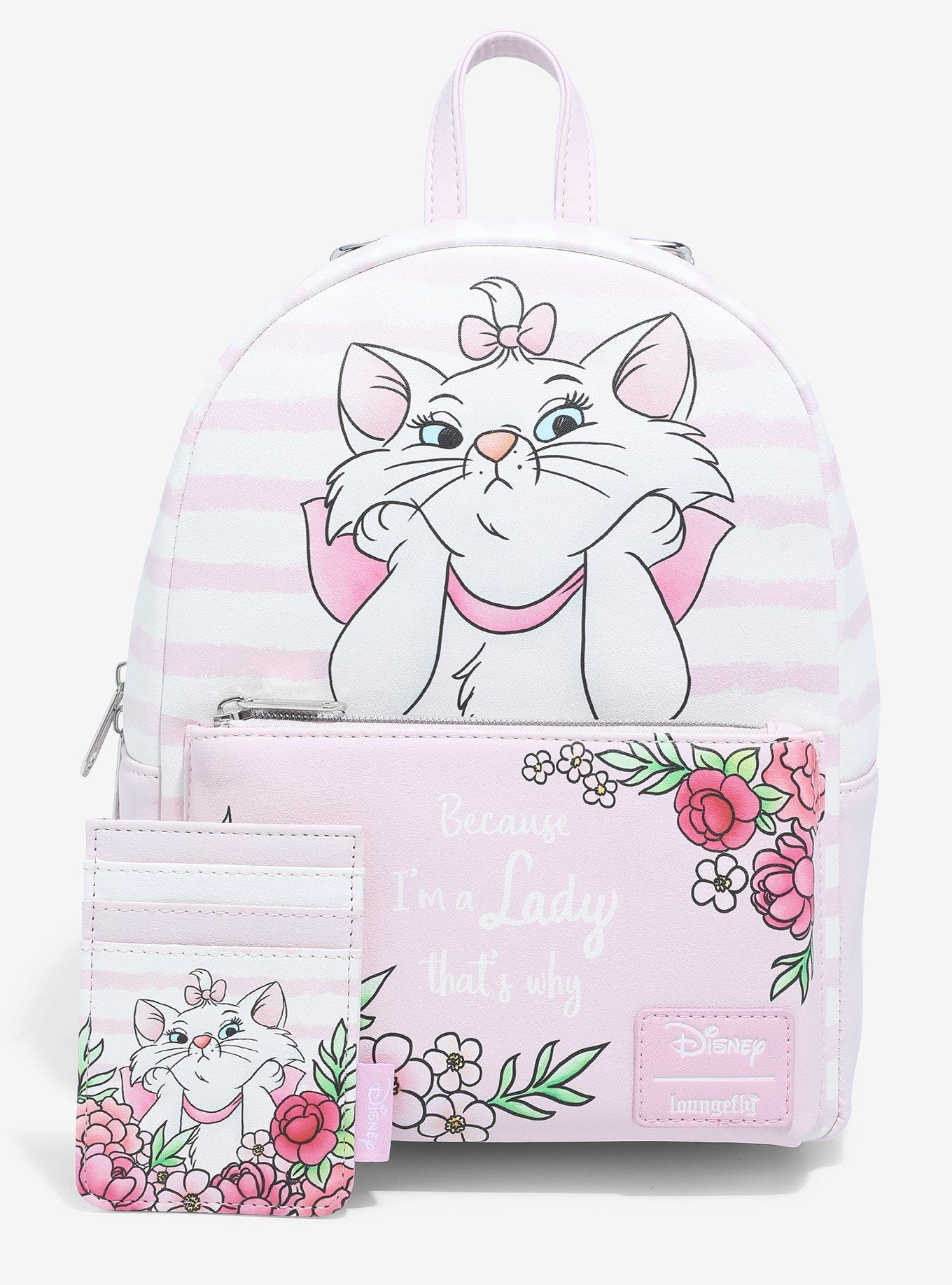 Loungefly Disney The Aristocats Marie Stripe Mini Backpack, , alternate