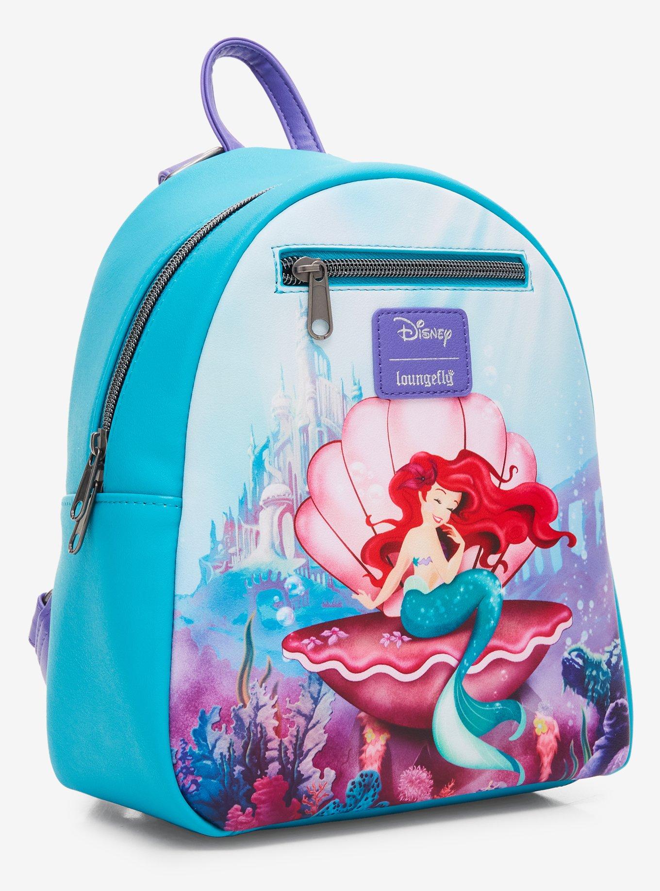 Loungefly Disney The Little Mermaid Ariel Shell Mini Backpack, , alternate
