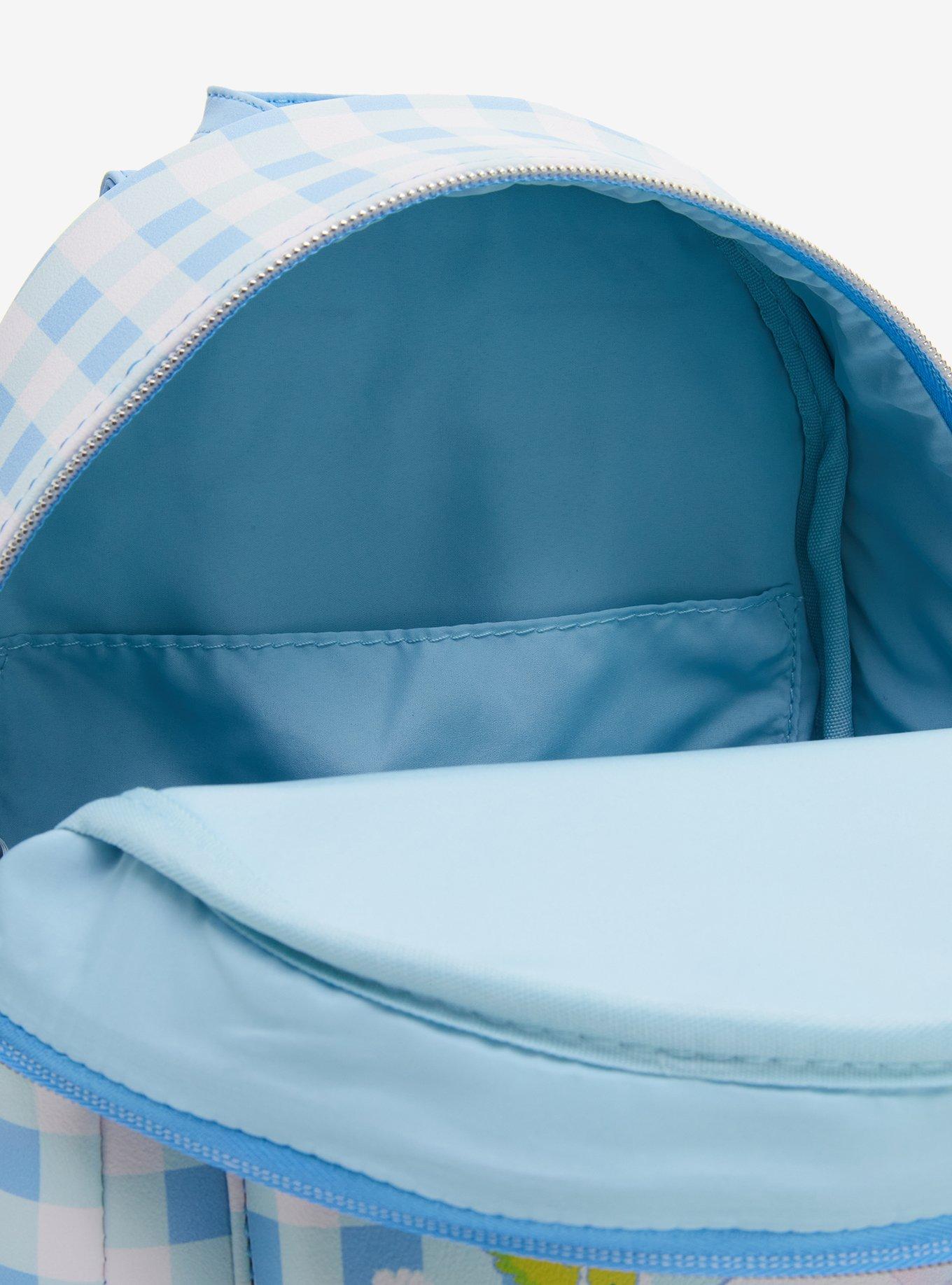 Loungefly Sanrio Cinnamoroll Daisy Gingham Blue Slouch Mini Backpack New Loungefly Backpack Loungefly Cinnamoroll Daisy Gingham  main image 4