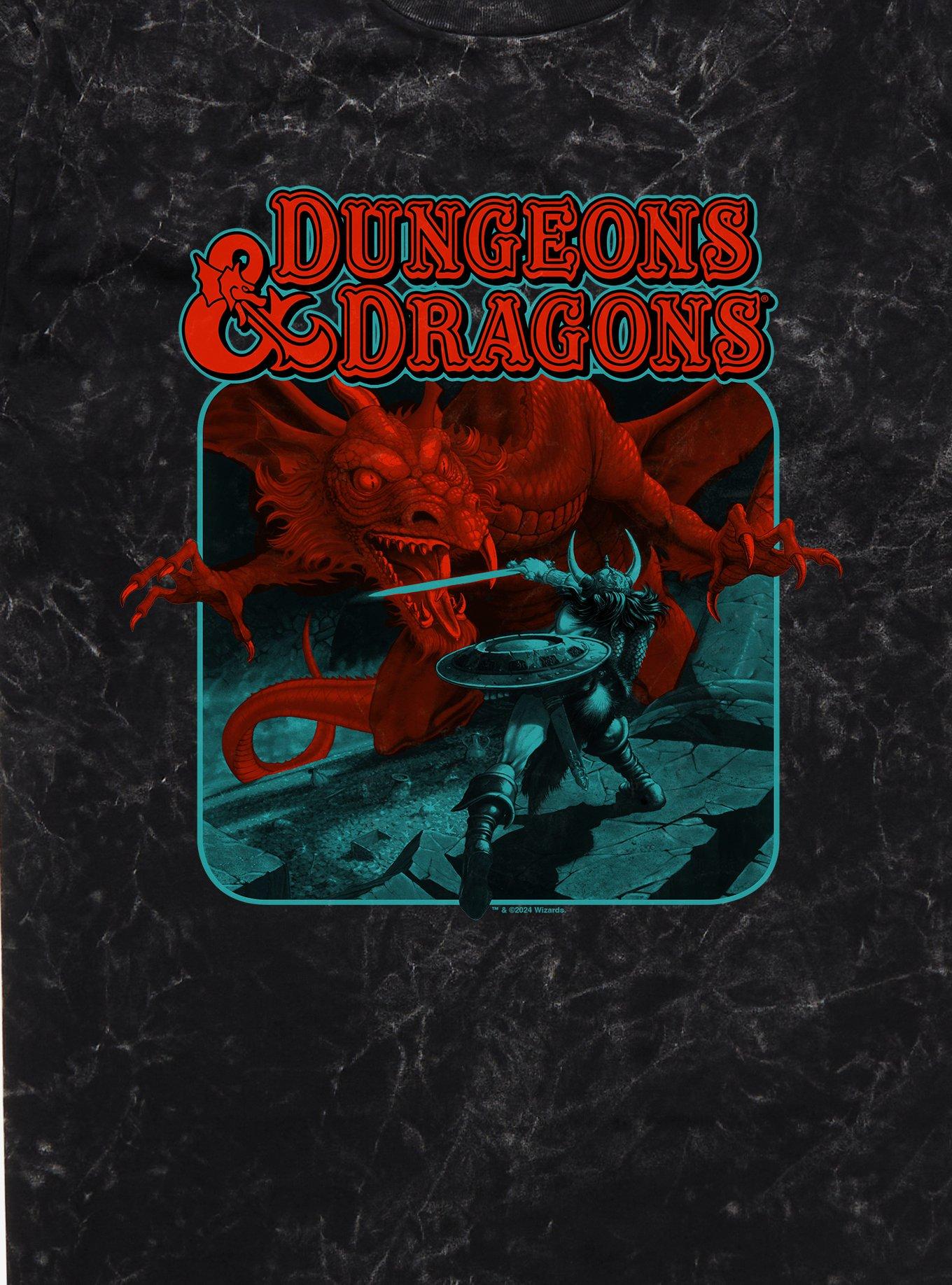 Dungeons & Dragons Red Dragon Battle Mineral Wash T-Shirt, , hi-res