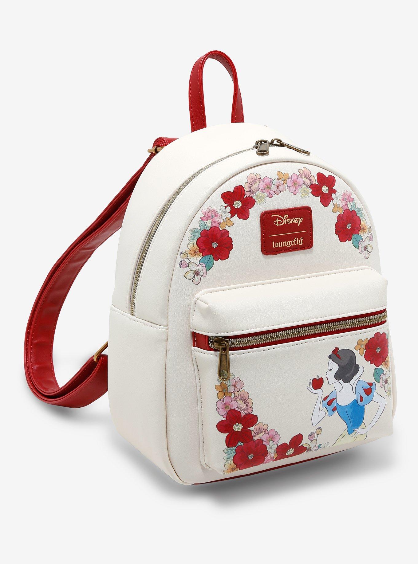 Loungefly Disney Snow White And The Seven Dwarfs Floral Mini Backpack, , alternate