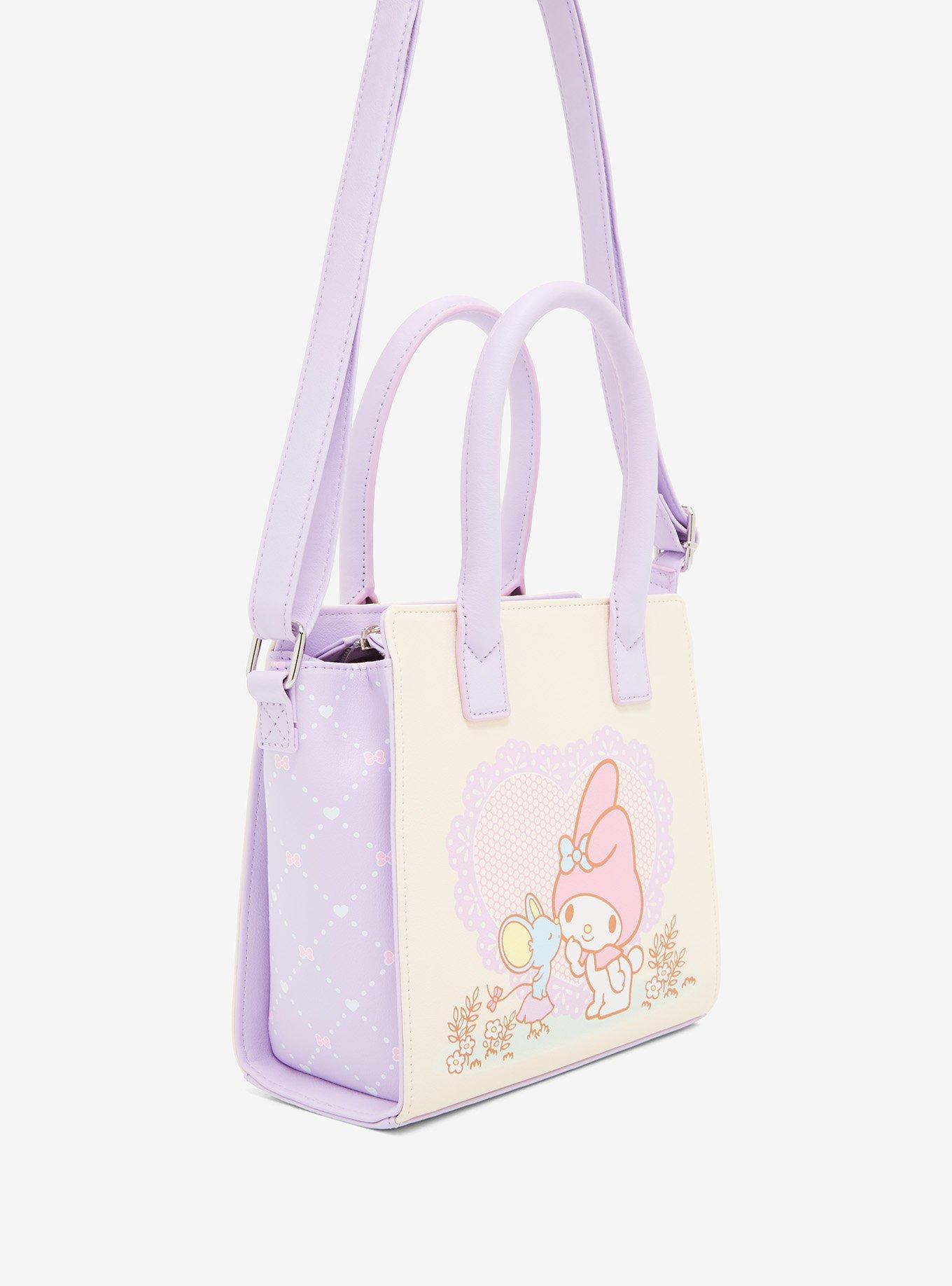 Loungefly My Melody & Flat Lavender Satchel Bag, , alternate