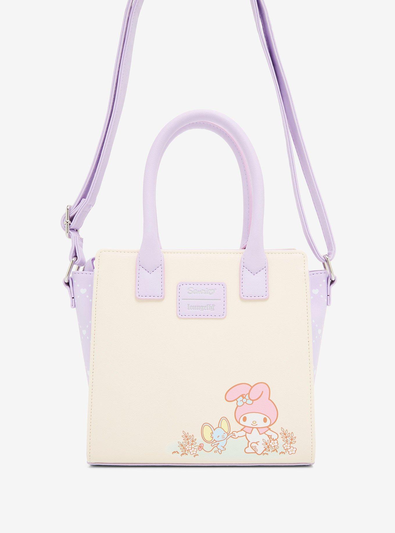Loungefly My Melody & Flat Lavender Satchel Bag, , alternate