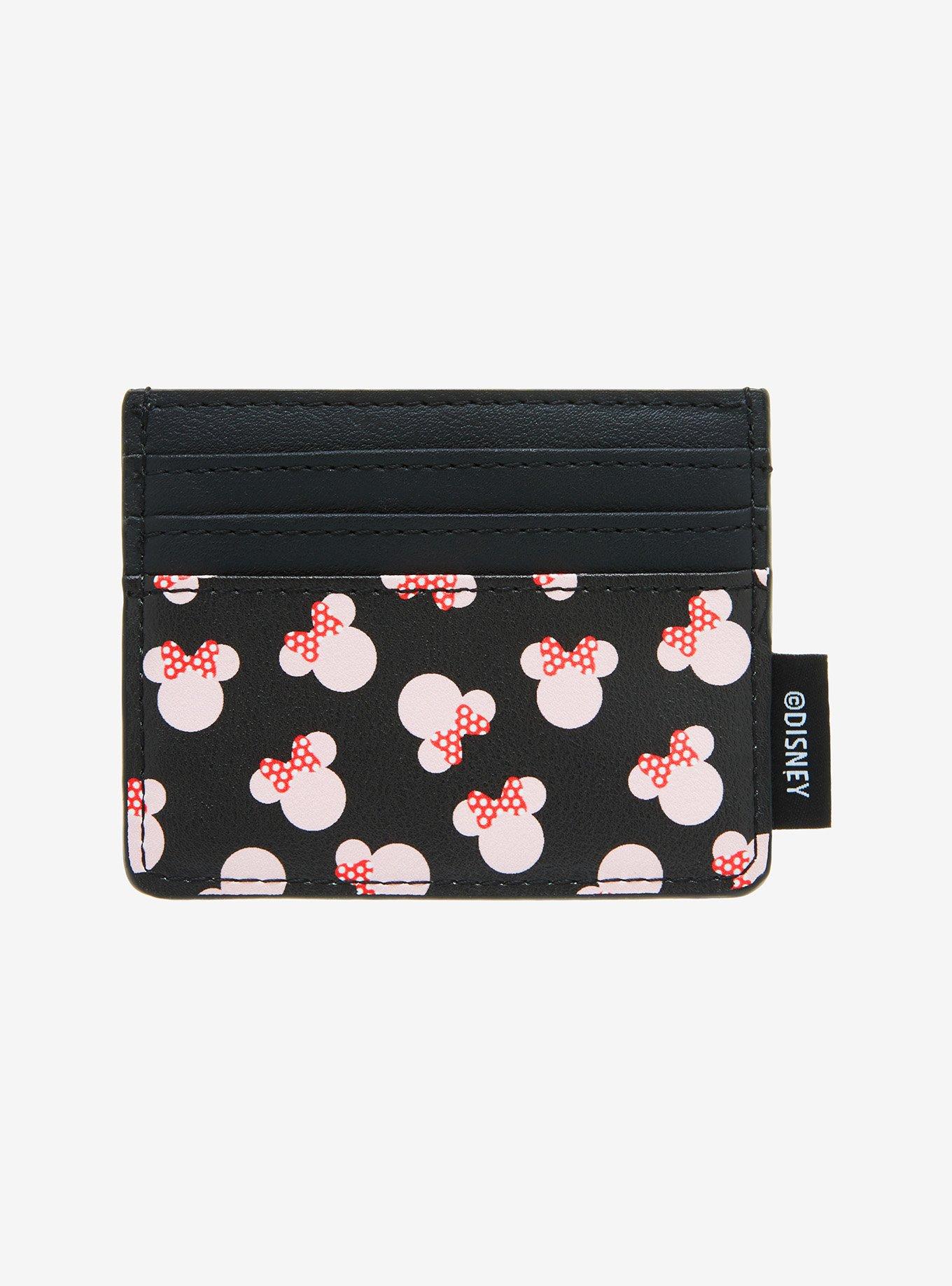 Loungefly Disney Minnie Mouse Pink Heads Cardholder, , alternate