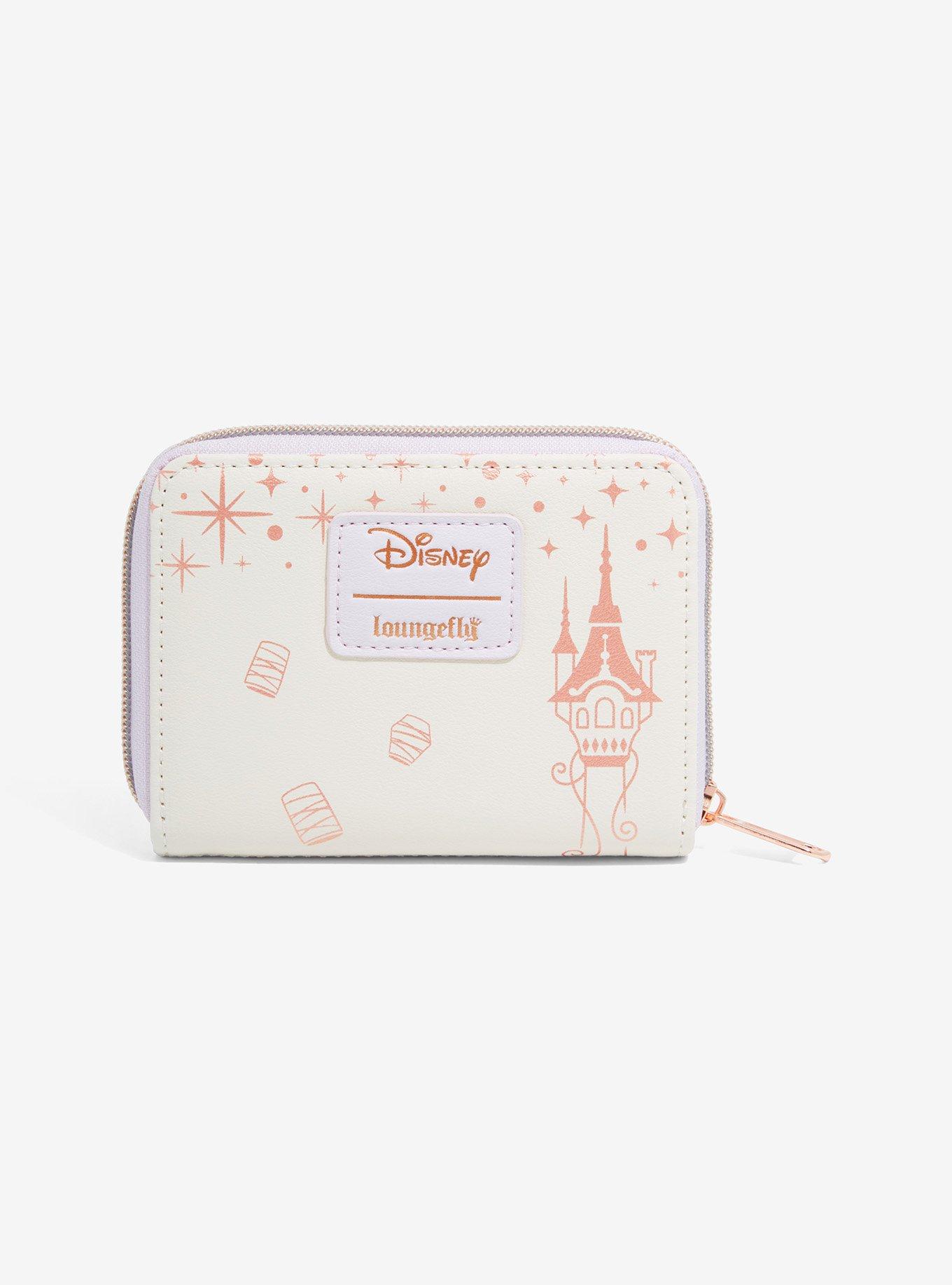 Loungefly Disney Tangled Rapunzel Stars Mini Zipper Wallet, , alternate