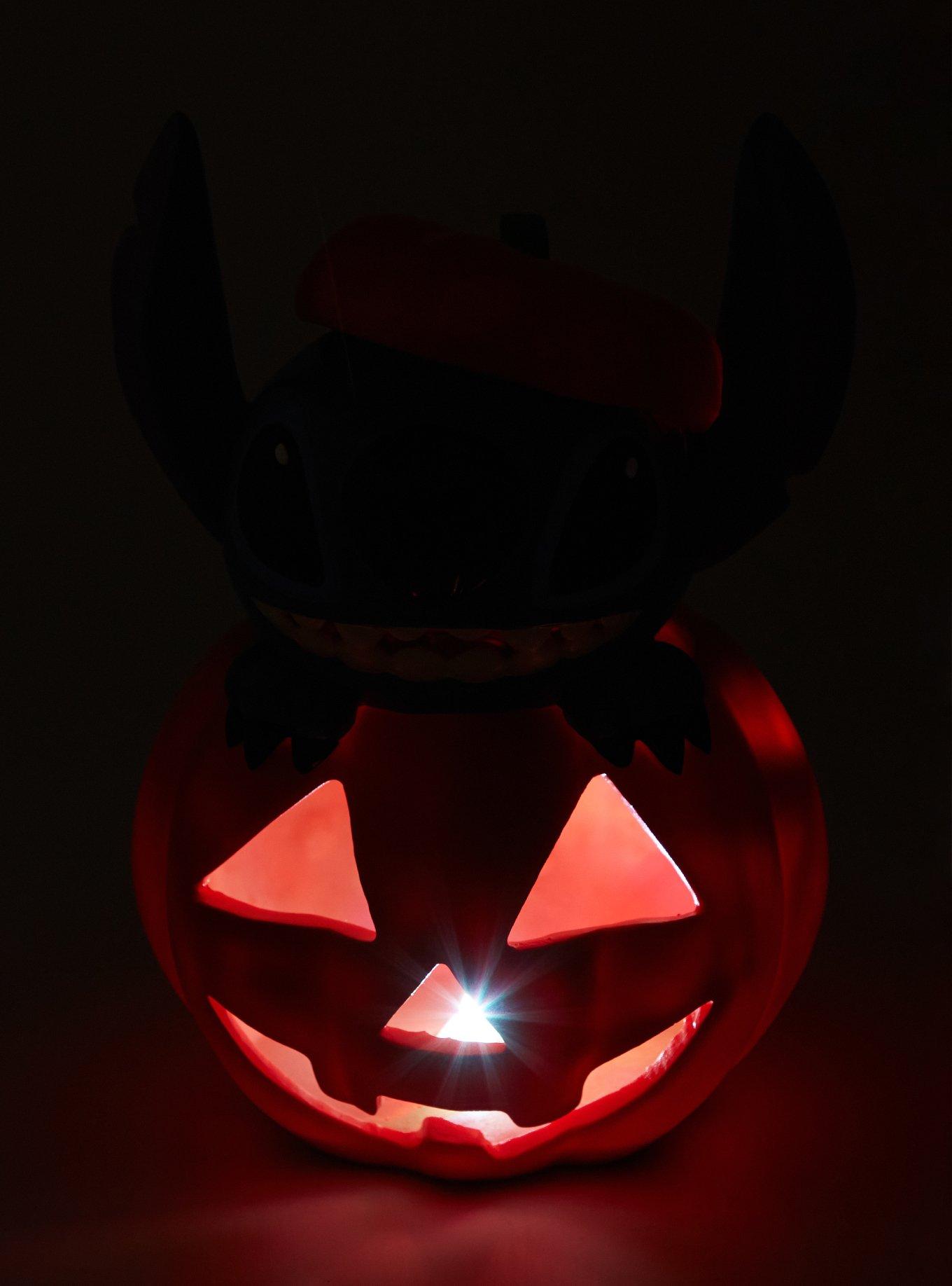 Disney Lilo & Stitch Pumpkin Stitch Light-Up Garden Statue, , alternate