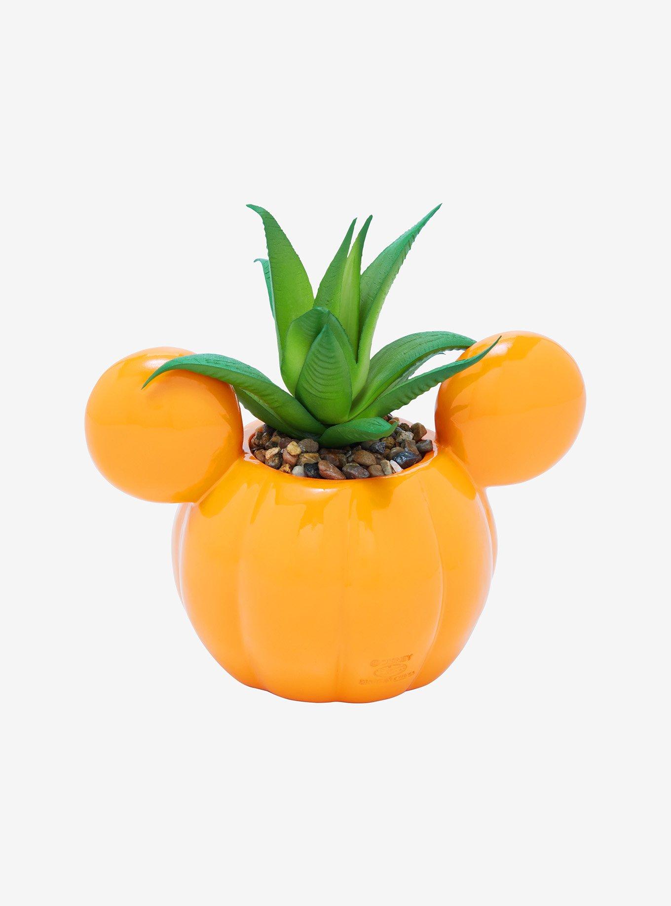 Disney Mickey Mouse Pumpkin Faux Mini Planter, , alternate