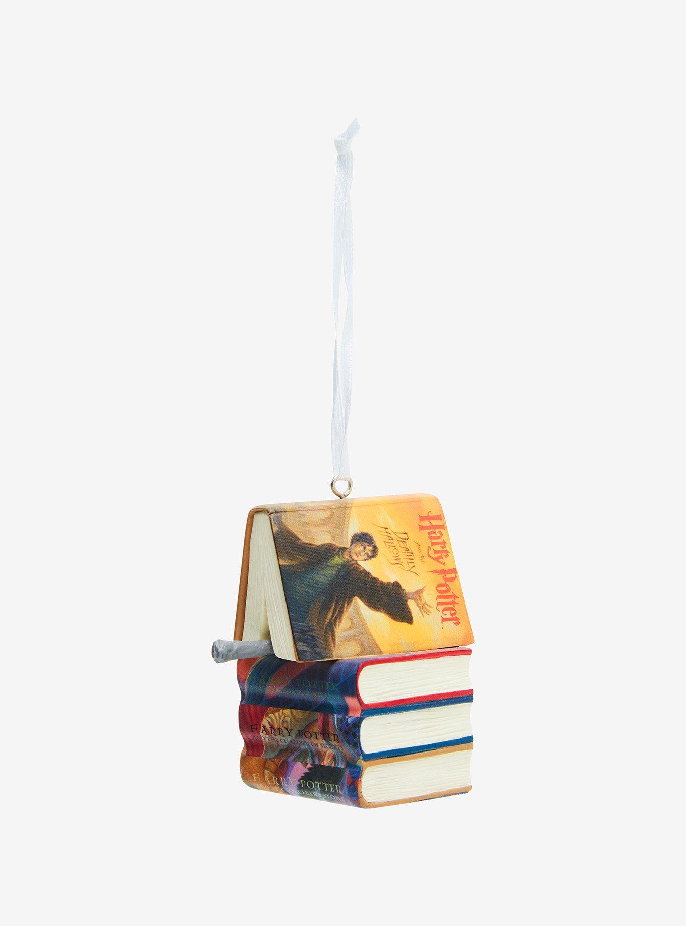 Hallmark Harry Potter Stacked Books With Wand Ornament, , alternate