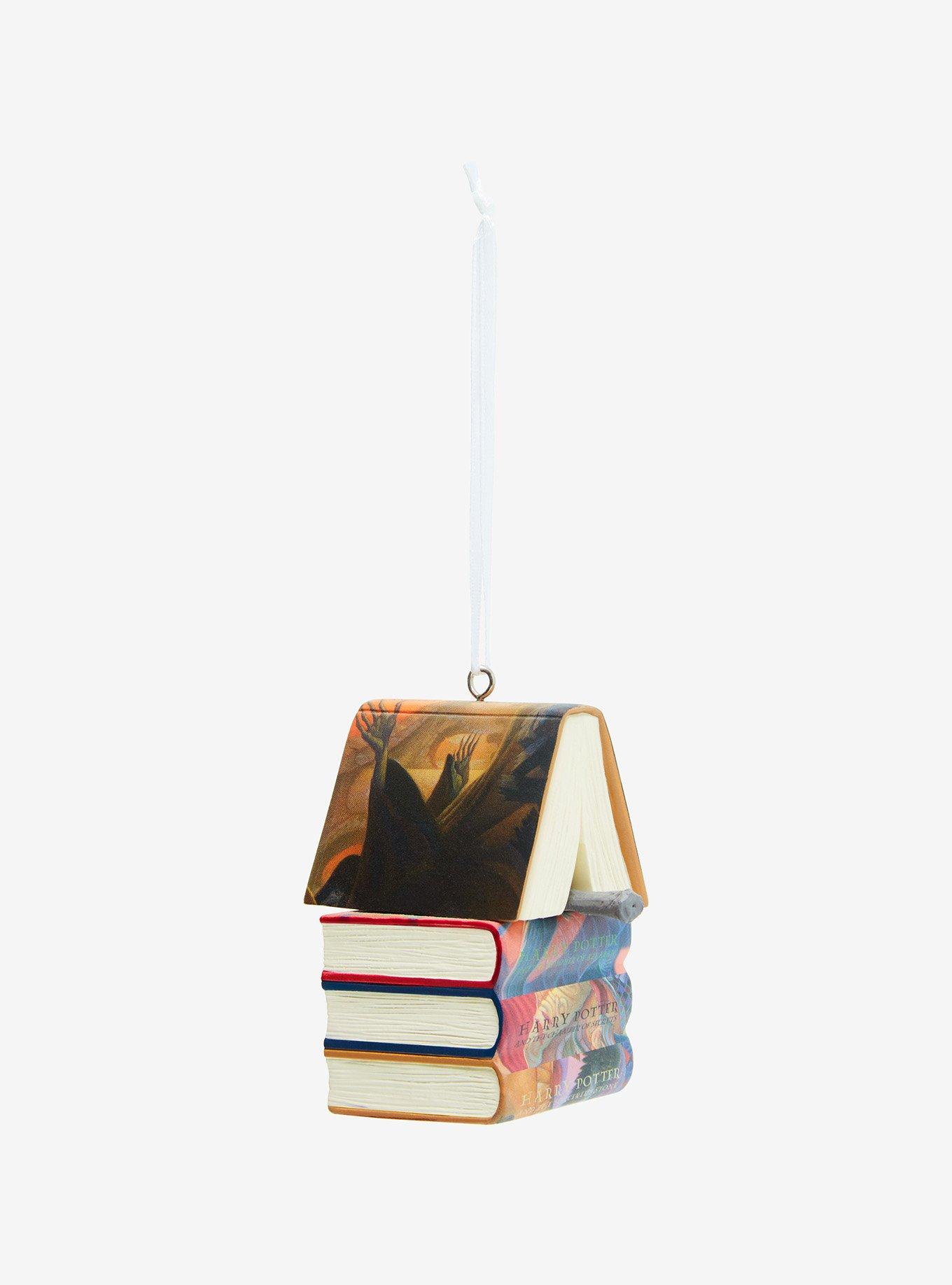 Hallmark Harry Potter Stacked Books With Wand Ornament, , alternate