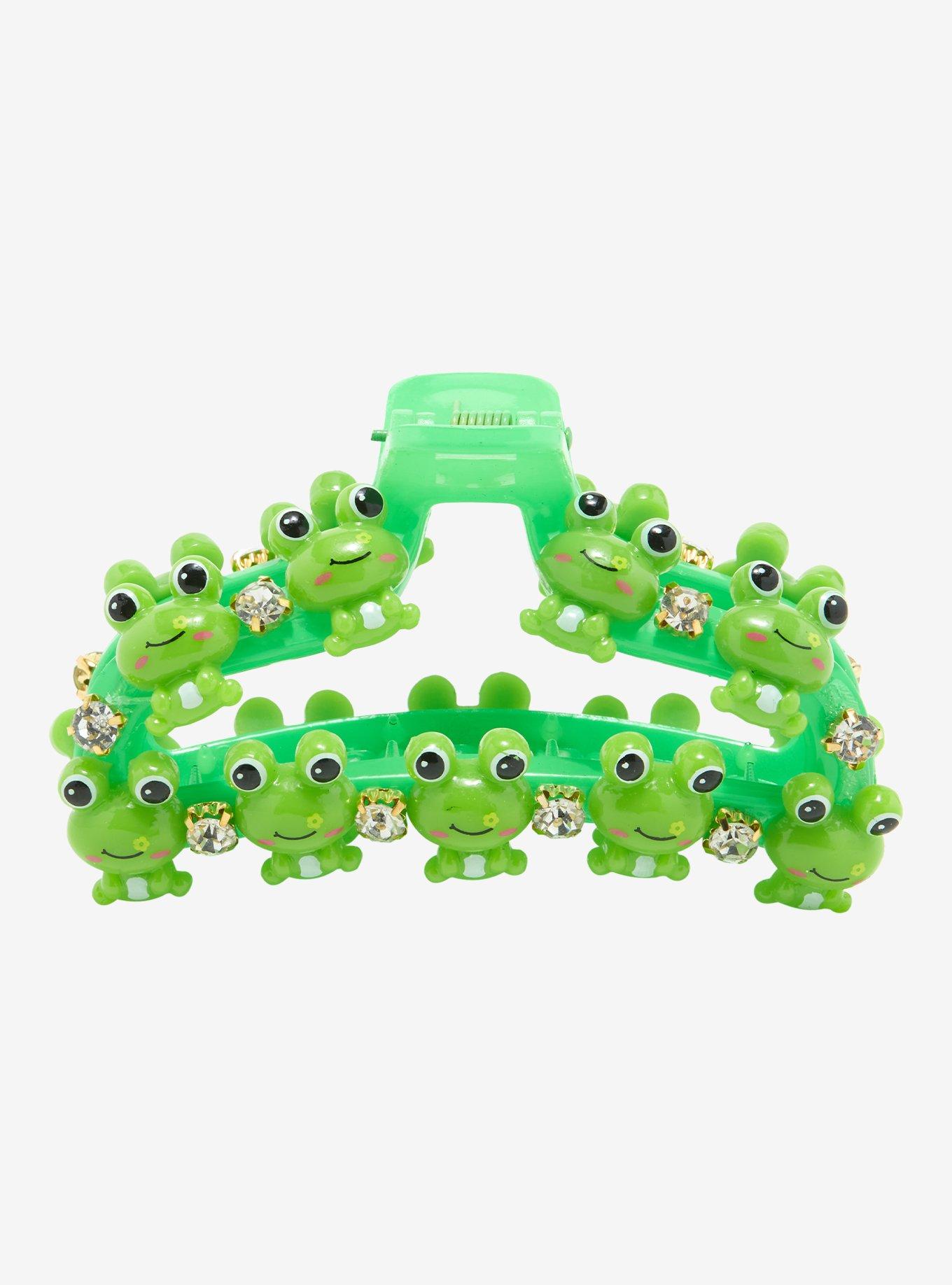 Thorn & Fable Kawaii Frog Claw Hair Clip, , alternate