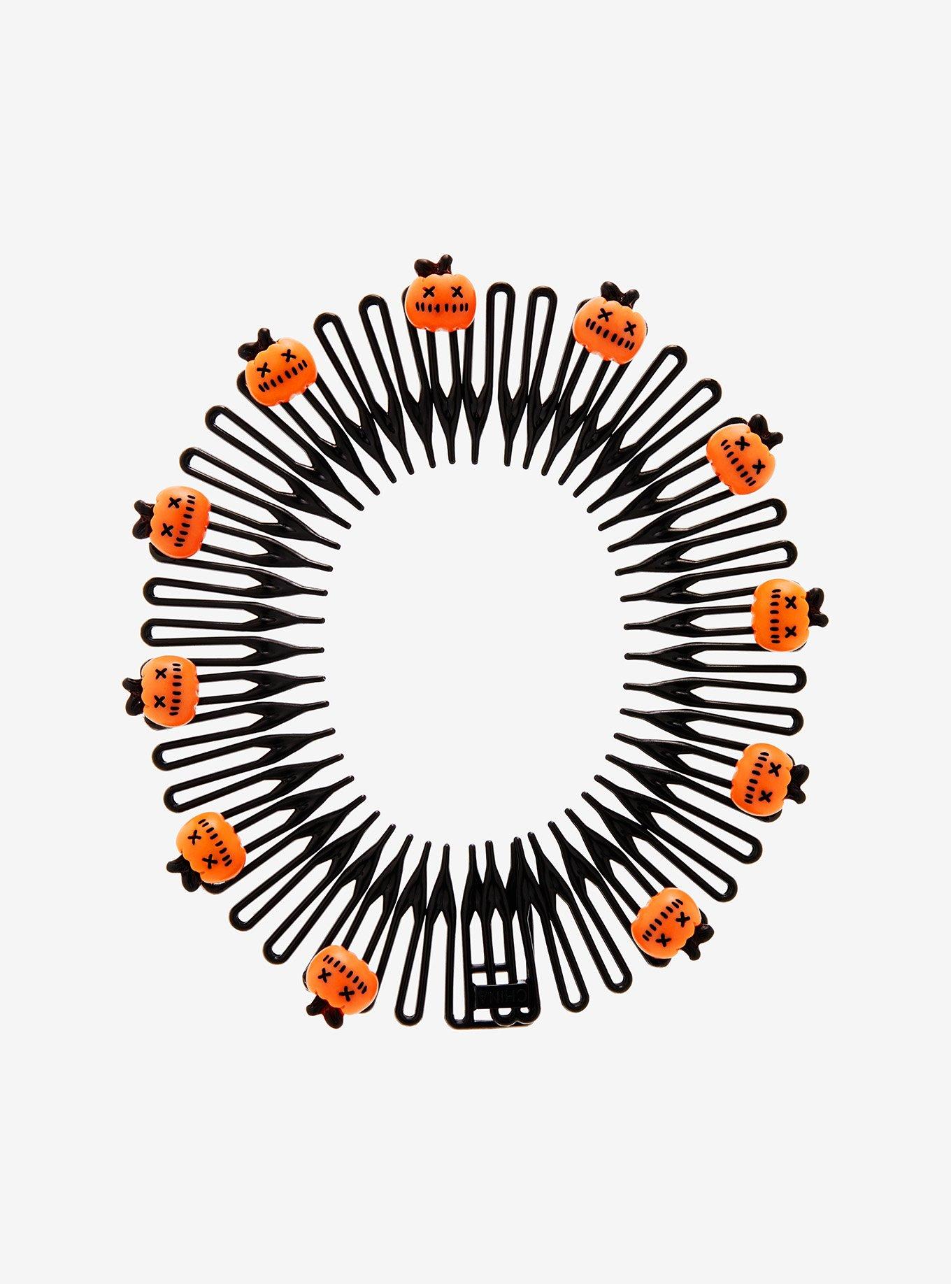 Thorn & Fable Pumpkin Accordion Headband, , alternate