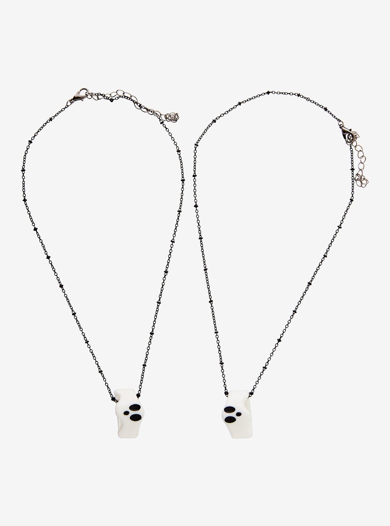 Ghost Ring Best Friend Necklace Set, , alternate