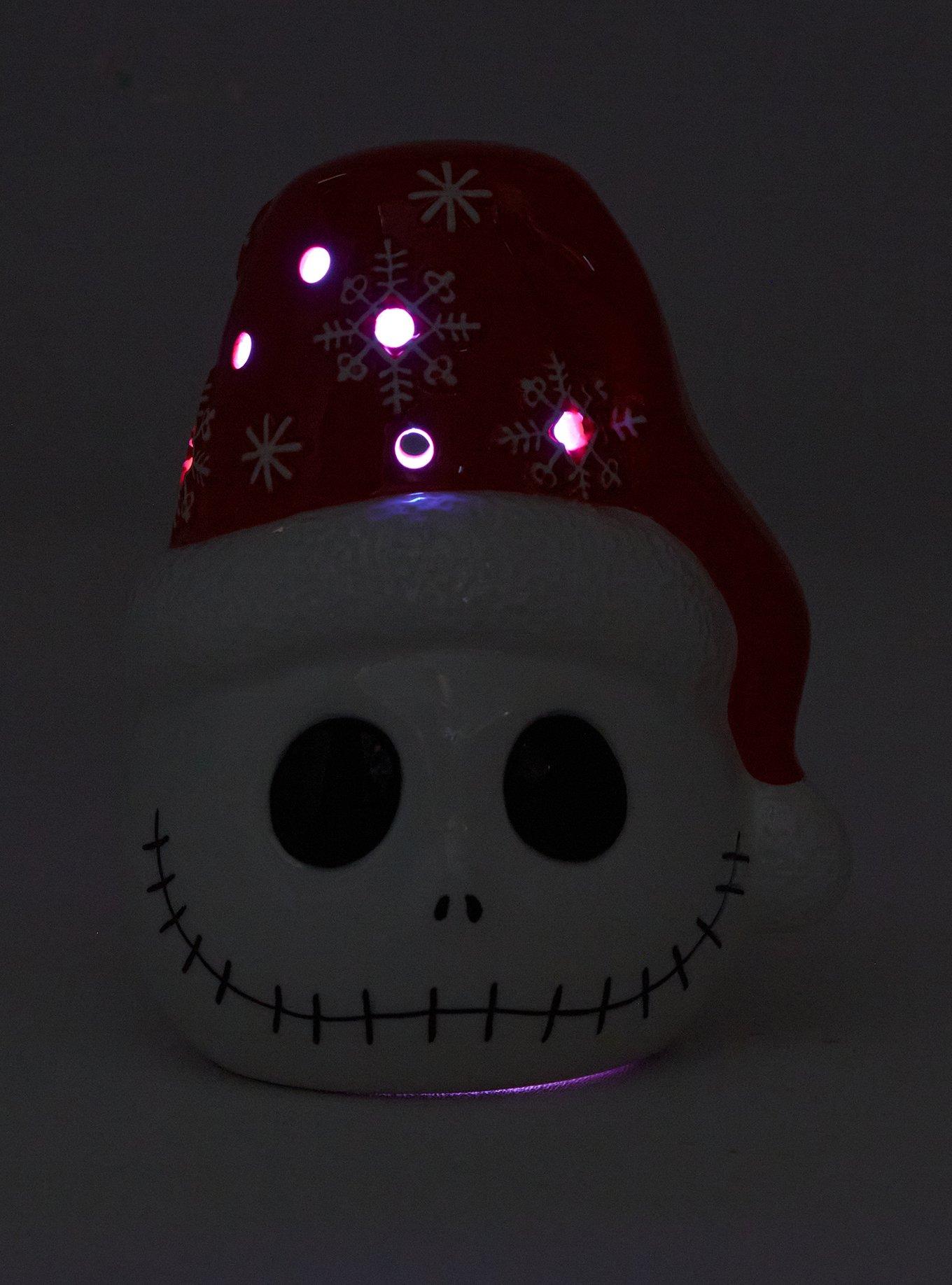 The Nightmare Before Christmas Jack Santa Hat Light-Up Garden Statue, , alternate