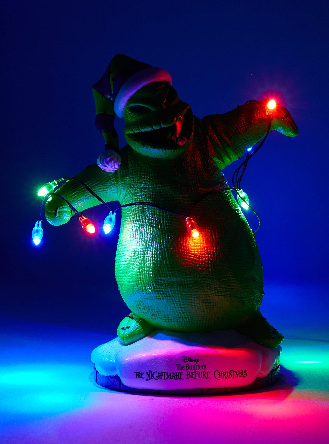 The Nightmare Before Christmas Oogie Boogie Light-Up Garden Statue, , alternate